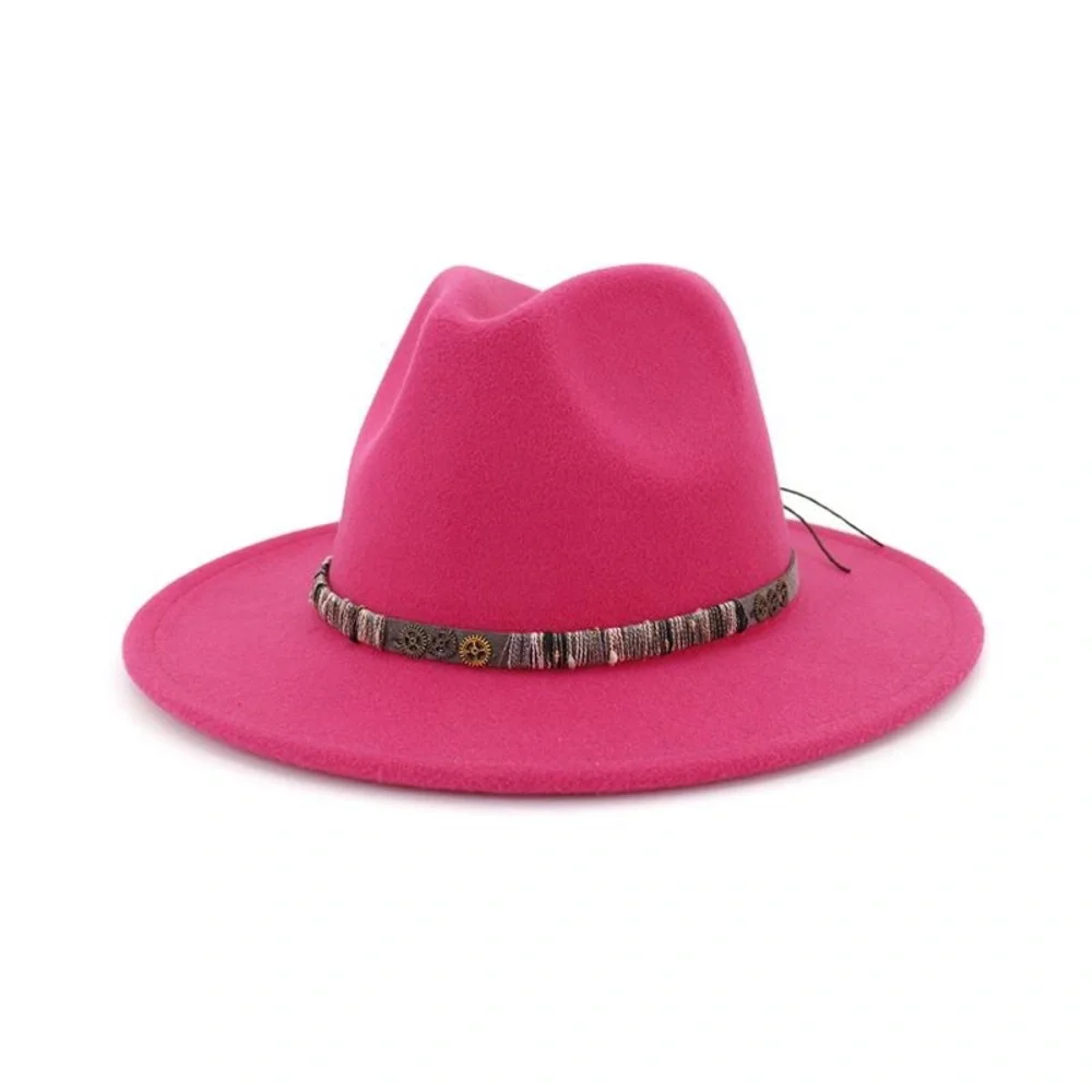 Jazz Hats 3 hats - maroon, black, pink - Picture 3 of 3